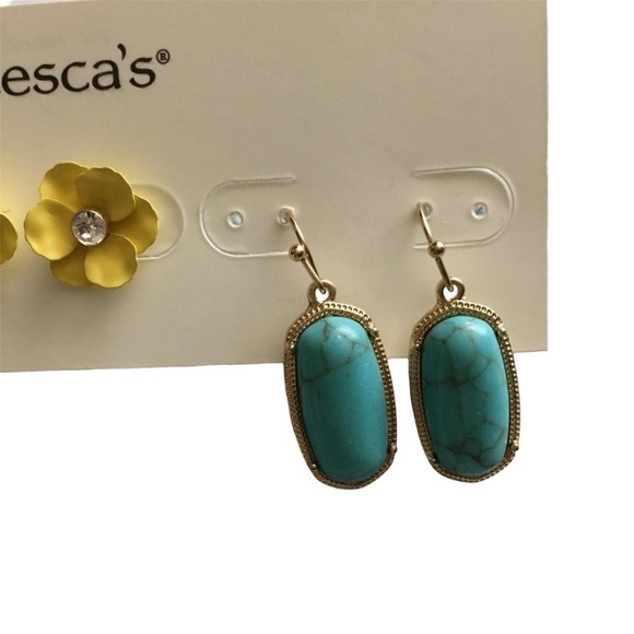 NWT Francesca’s Alexa Floral 3 Pack Multi Earring Set - Picture 4 of 6